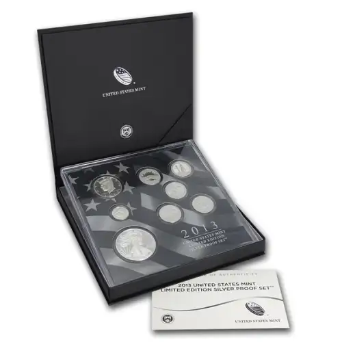 2013 Proof Silver Set - 8 Piece Limited Edition Silver ($2.85 FV) - Set
